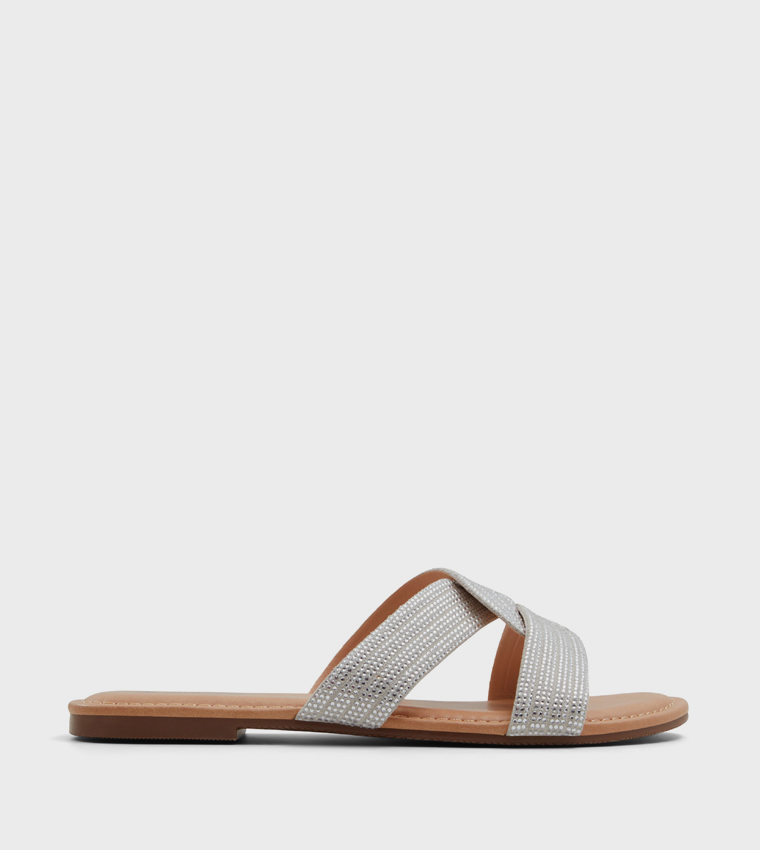 BLISSS Embellished Flat Sandals