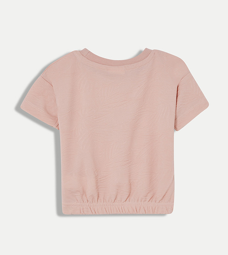 تيشيرت سادة بأكمام قصيرة