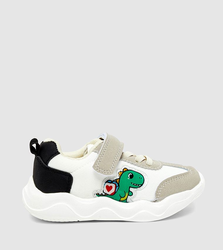 Color Block Velcro Closure Sneakers