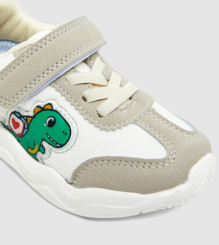 Color Block Velcro Closure Sneakers
