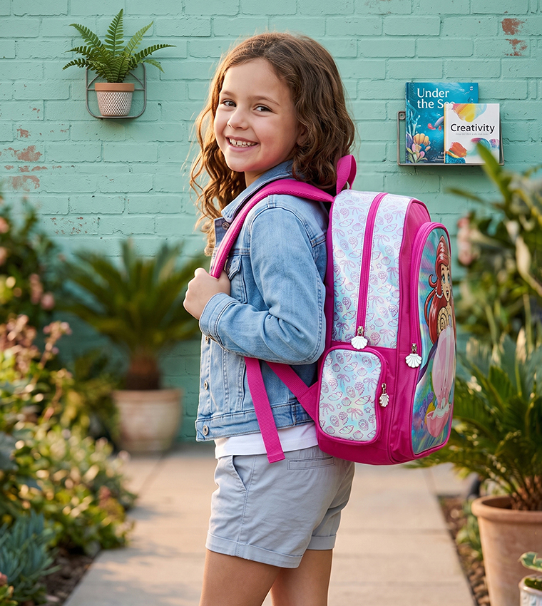 Mermaid Light Up 16" Backpack with Additional Led Lights