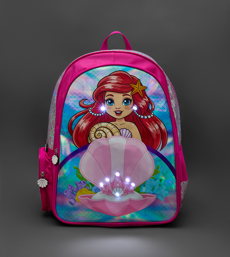 Mermaid Light Up 16" Backpack with Additional Led Lights