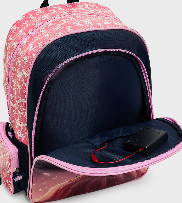 Princess Light Up 16" Backpack with Additional Led Lights