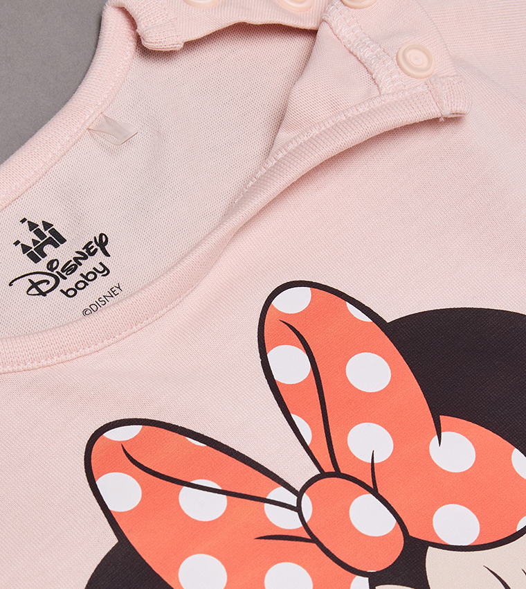 Minnie Mouse Printed Crew Neck T-Shirt