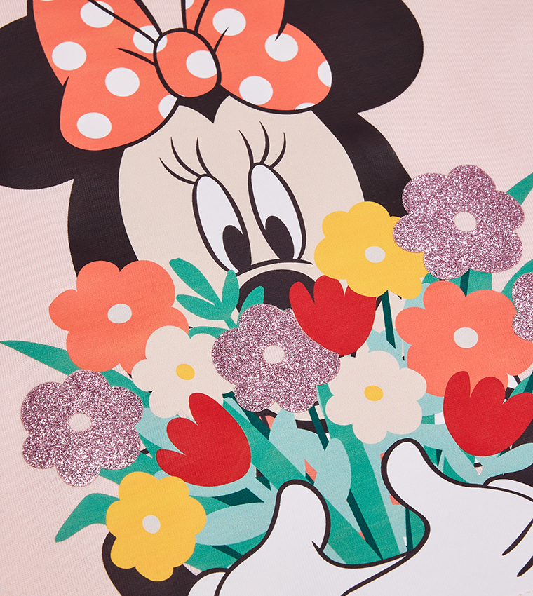 Minnie Mouse Printed Crew Neck T-Shirt