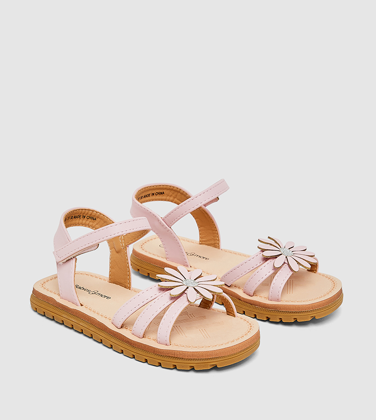 بيبيز آند مور  أحذية فلات - وردي Flat Sandals