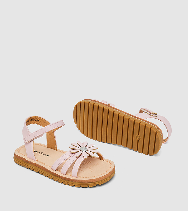 بيبيز آند مور  أحذية فلات - وردي Flat Sandals