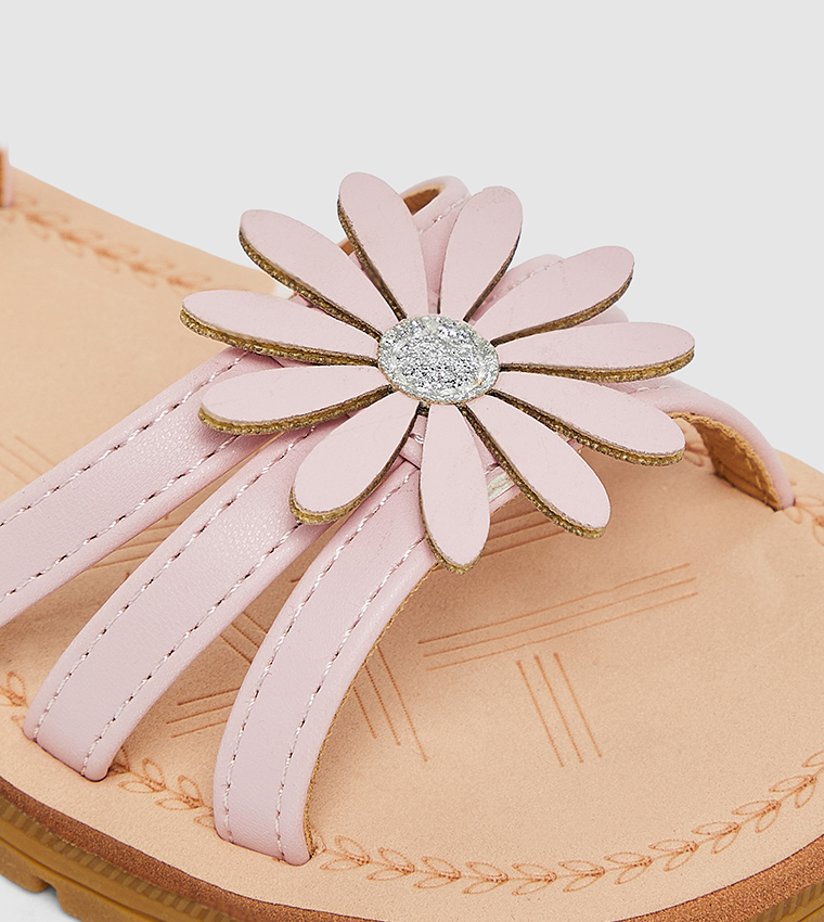 بيبيز آند مور  أحذية فلات - وردي Flat Sandals