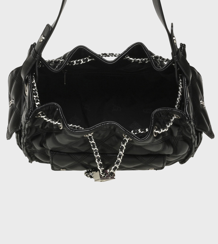 BMICKI Quilted Drawstring Bag