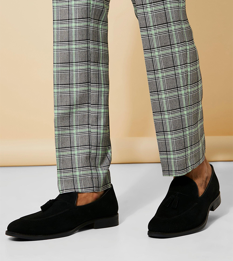 Faux Suede Tassel Loafers