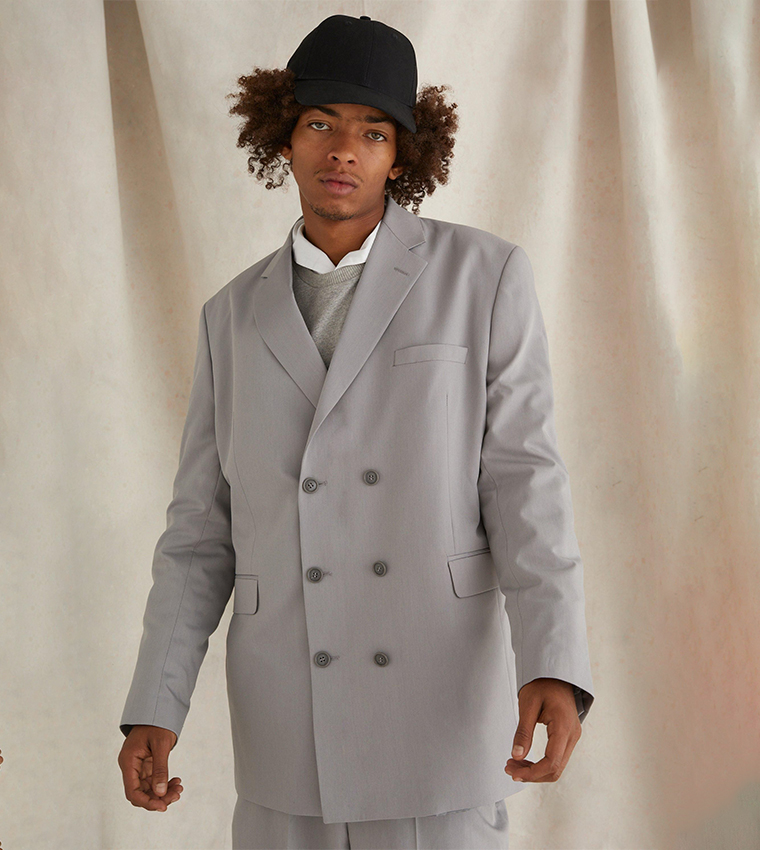 Double Breasted Oversized Blazer