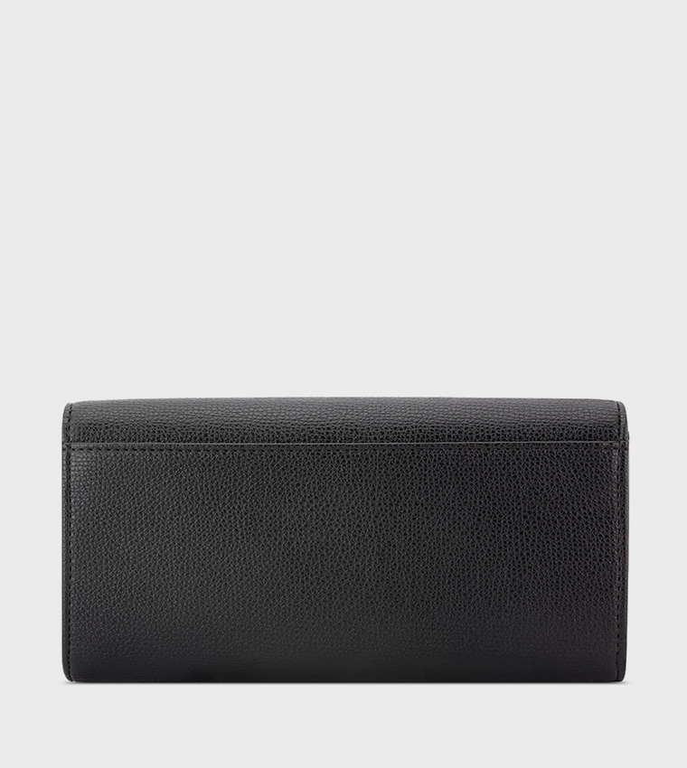Textured Flap Wallet