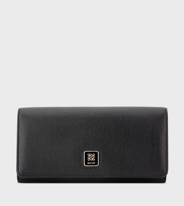 Textured Flap Wallet