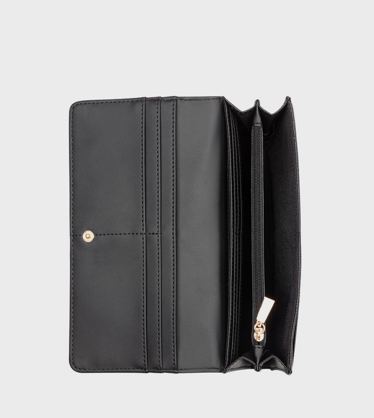 Textured Flap Wallet