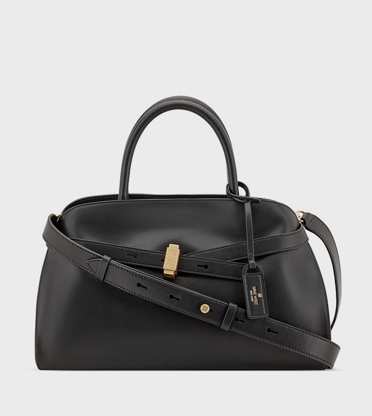 Textured Satchel Bag