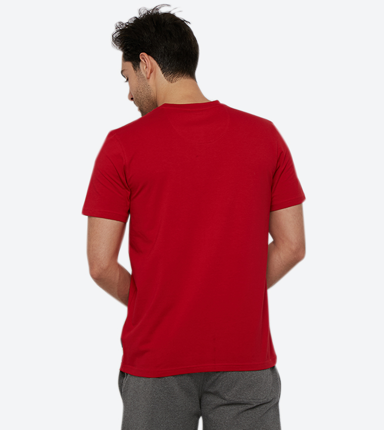 Logo Embroidered Initials Crew Neck T-Shirt
