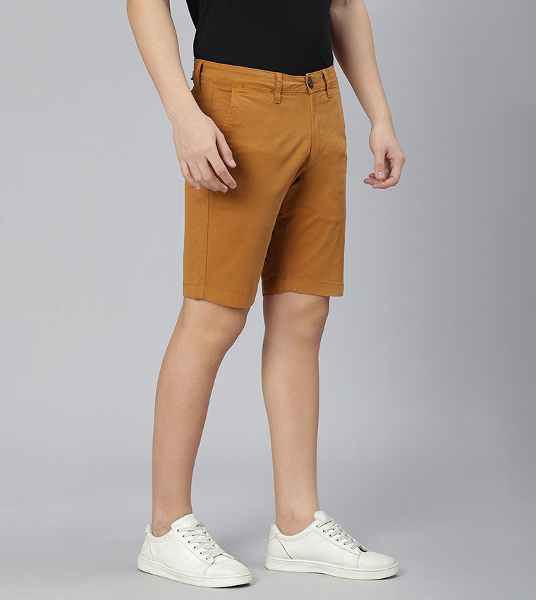 Solid Chino Shorts