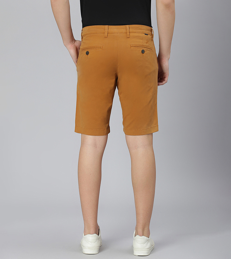 Solid Chino Shorts