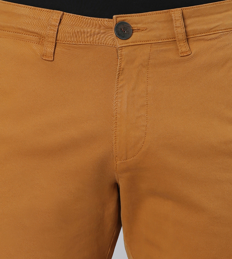 Solid Chino Shorts