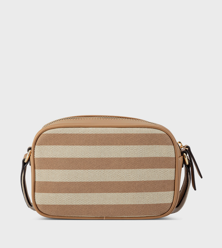 Striped Crossbody Bag