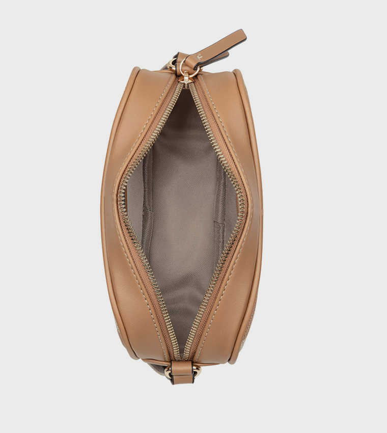 Striped Crossbody Bag