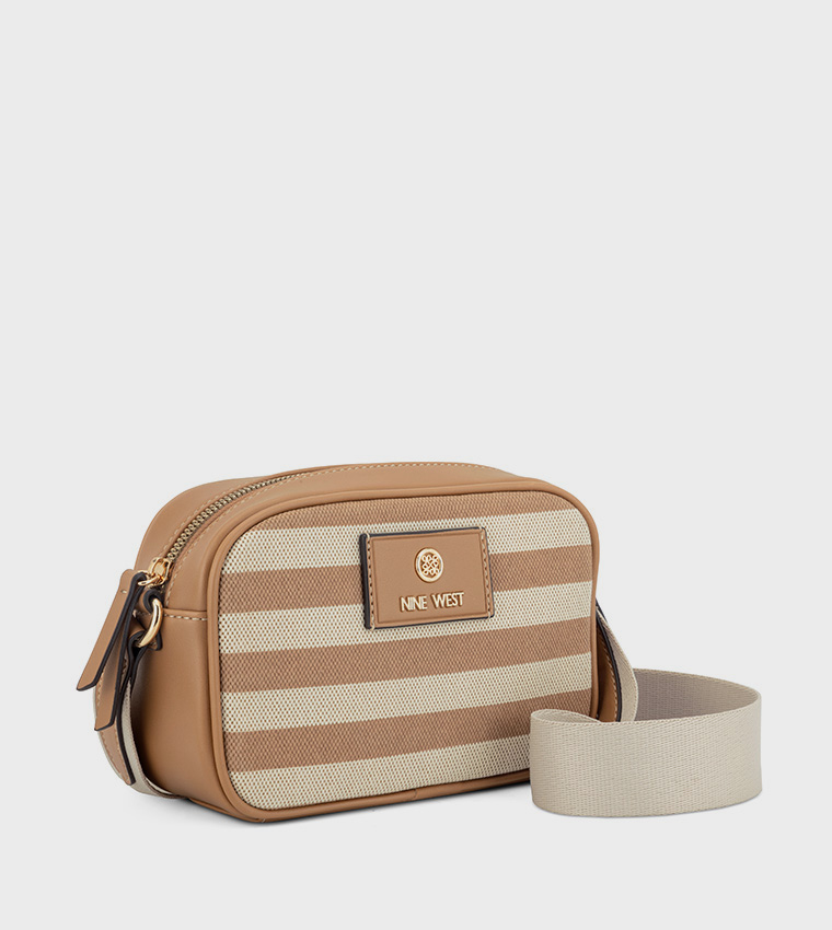 Striped Crossbody Bag