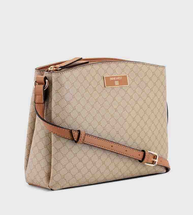 Monogram Patterned Crossbody Bag