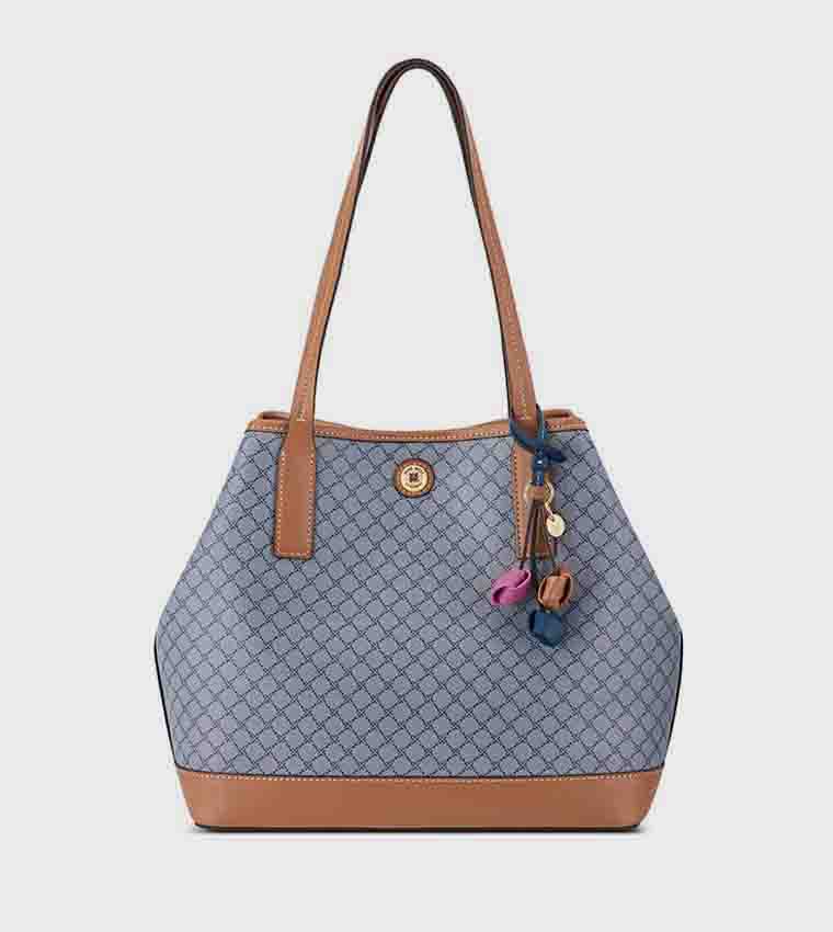 Monogram Patterned Tote Bag
