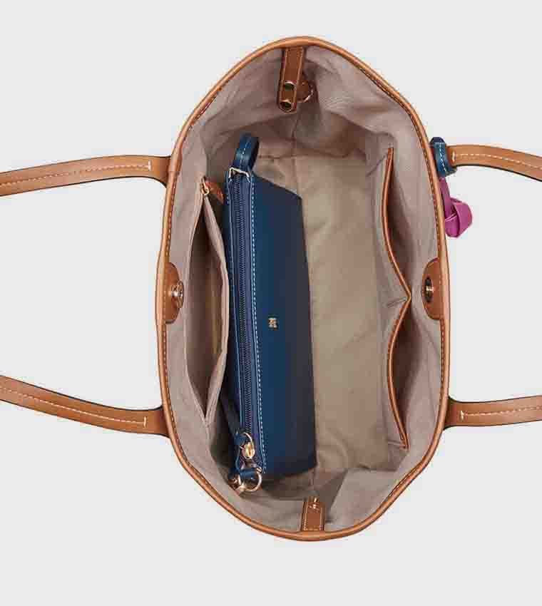 Monogram Patterned Tote Bag