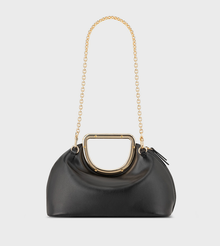 Textured Clutch Bag with Sling