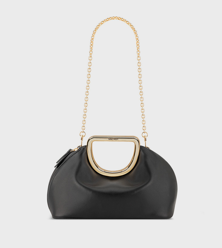Textured Clutch Bag with Sling