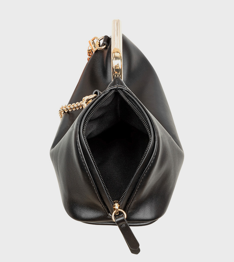 Textured Clutch Bag with Sling