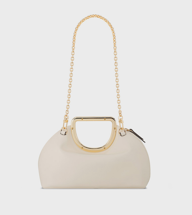 Textured Clutch Bag with Sling