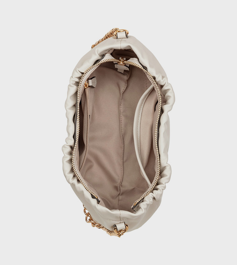 شنطة كتف نسائية مزمومة 