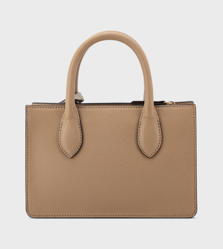 Textured Satchel Bag