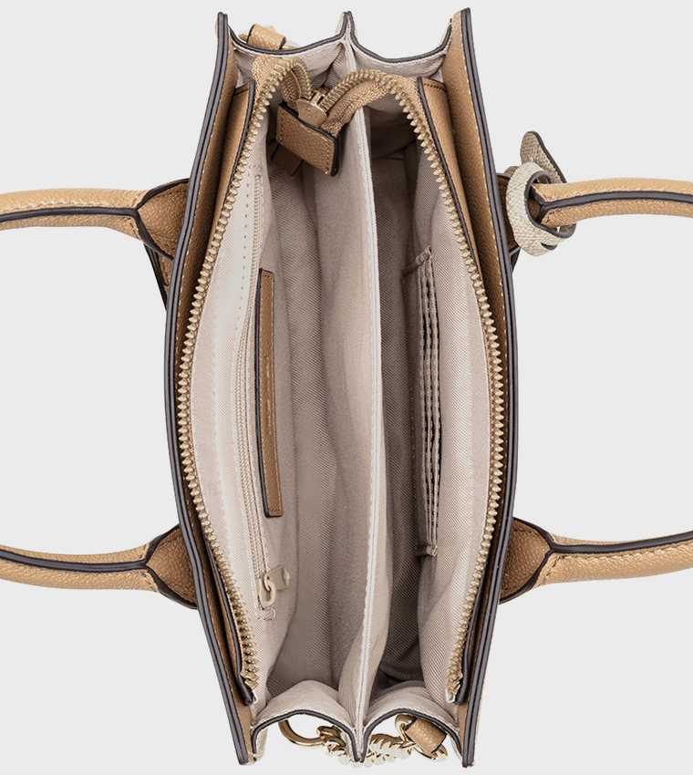 Textured Satchel Bag