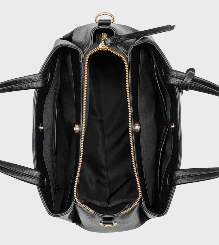 Textured Satchel Bag