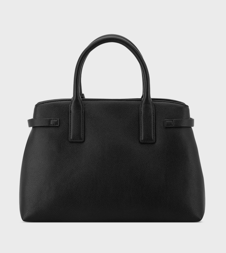 Textured Satchel Bag