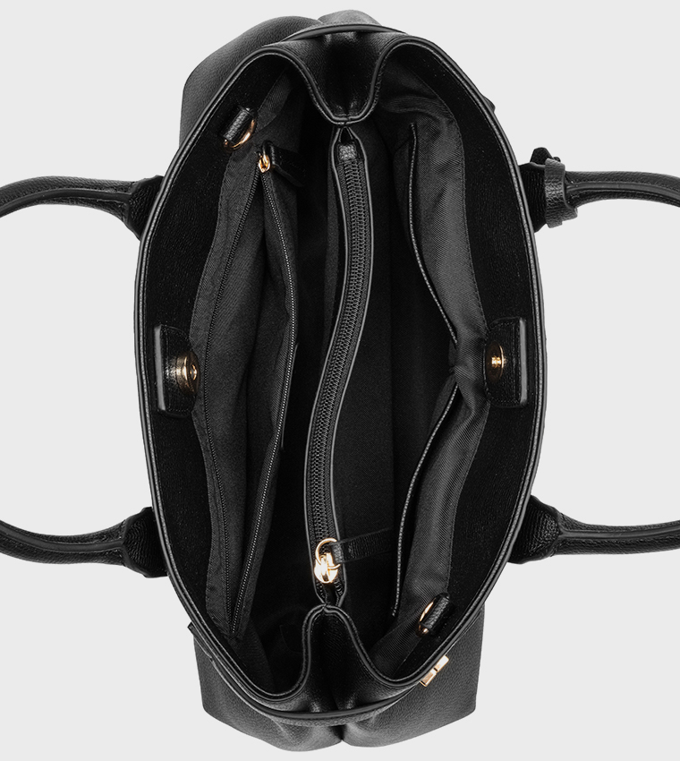 Textured Satchel Bag