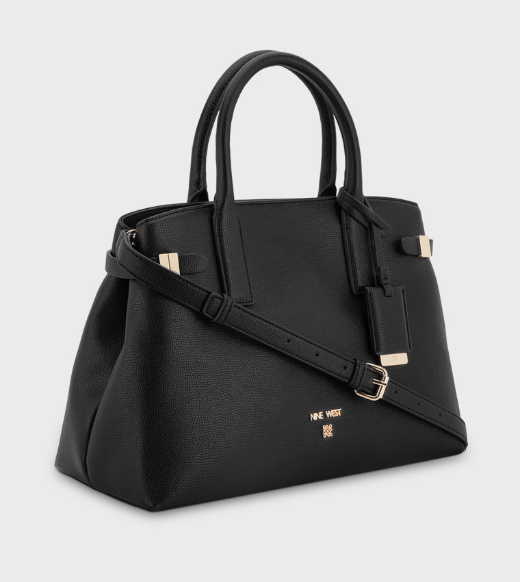 Textured Satchel Bag