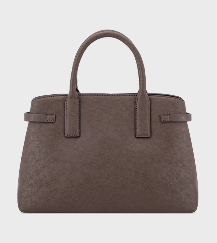 Textured Satchel Bag