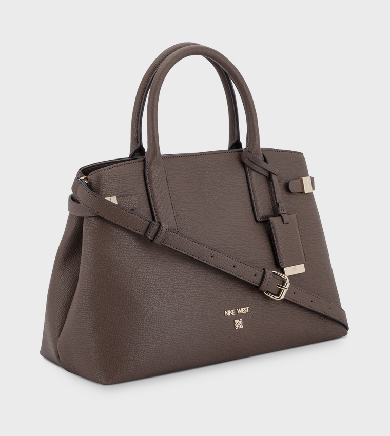 Textured Satchel Bag