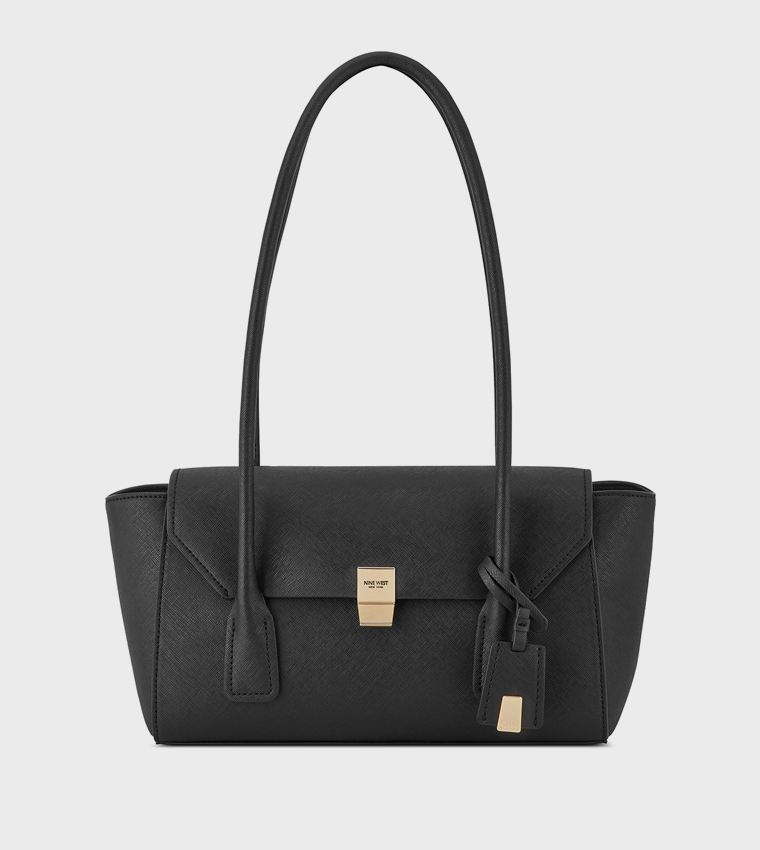 Textured Flap Shoulder Bag