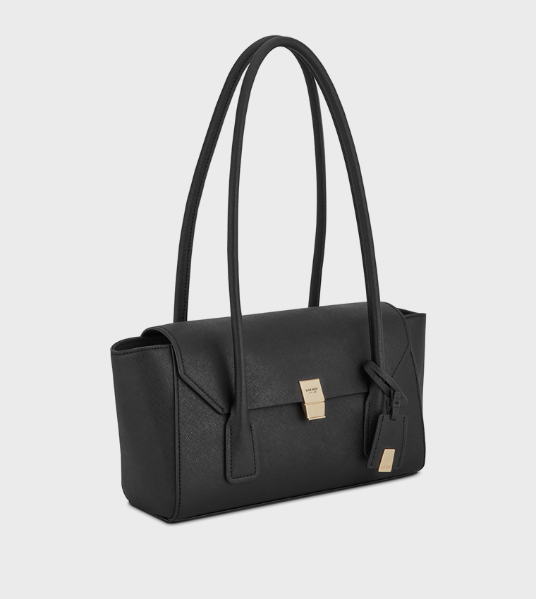 Textured Flap Shoulder Bag