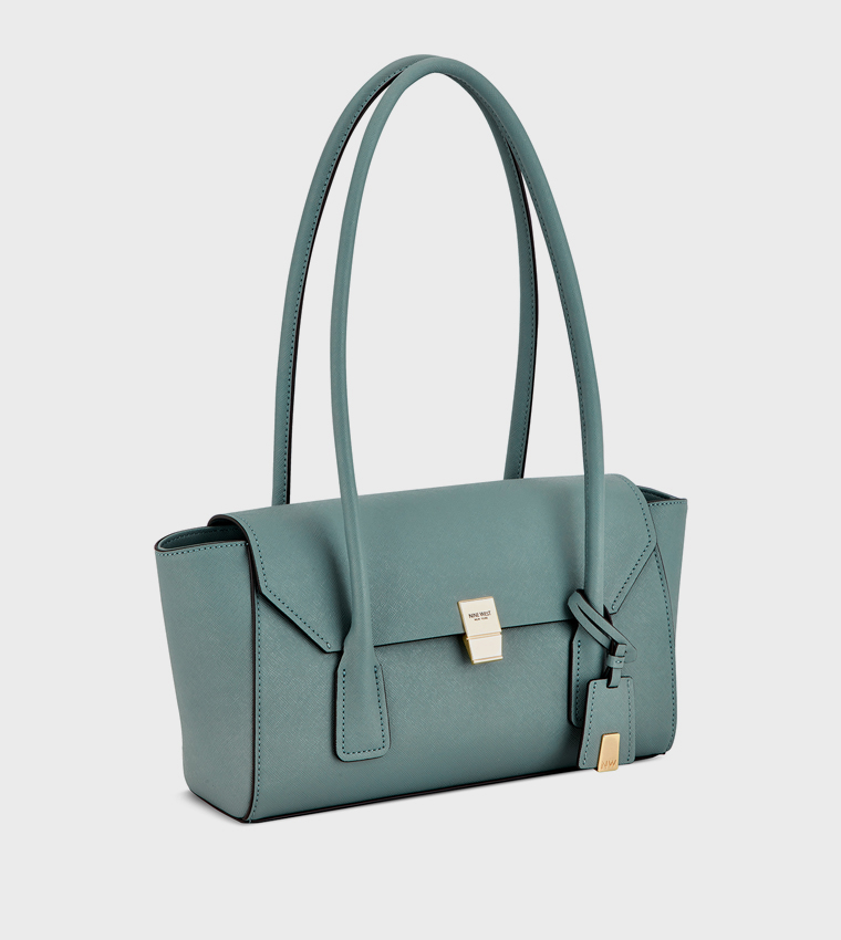 Textured Flap Shoulder Bag