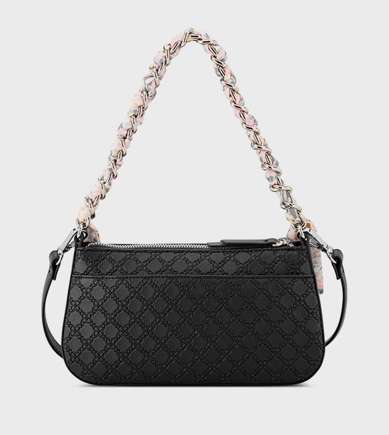 Monogram Debossed Shoulder Bag