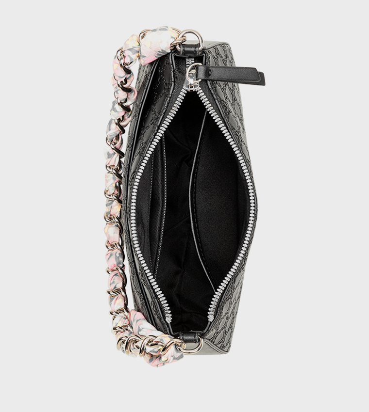 Monogram Debossed Shoulder Bag