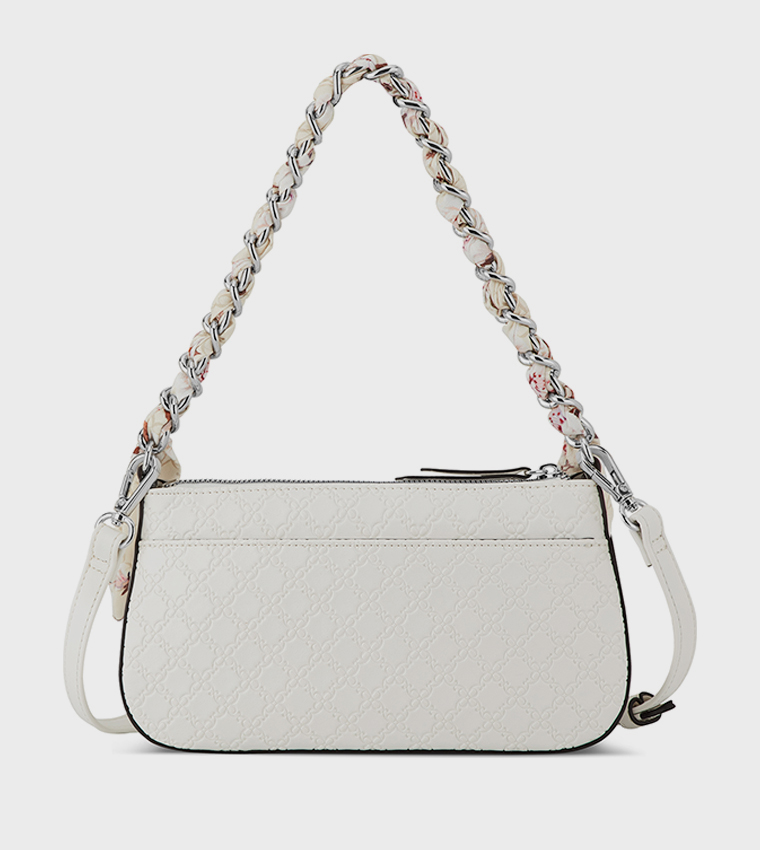 Monogram Debossed Shoulder Bag