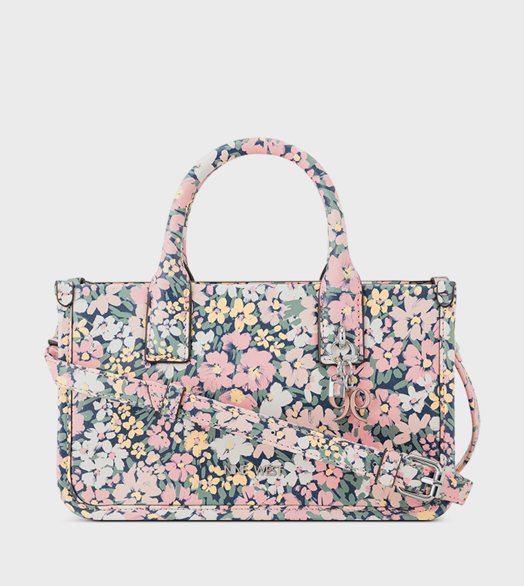 Floral Patterned Satchel Bag