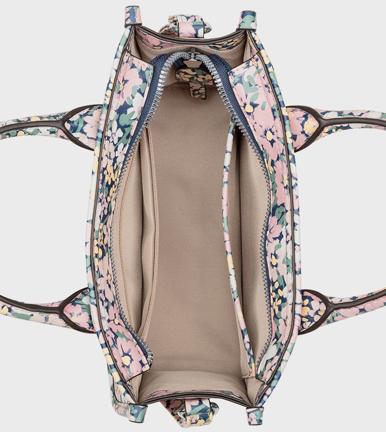 Floral Patterned Satchel Bag
